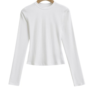 Conjunto Deportivo Elástico de Yoga de Manga Larga y Corte Ajustado, Top Deportivo Altamente Transpirable - Product Image 5
