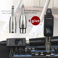 Adaptateur de microphone sans fil UHF XLR portable, kit émetteur-récepteur audio pour table de mixage et enceinte PA