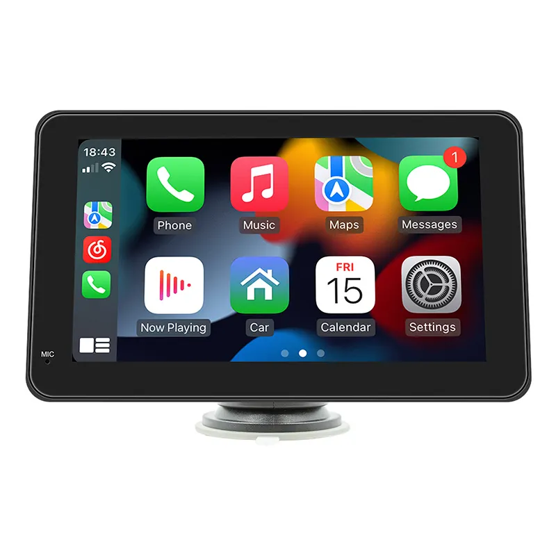 Akeyo 7inch 150 độ xe Bảng điều khiển máy ảnh Wifi xách tay không dây Carplay Apple Carplay