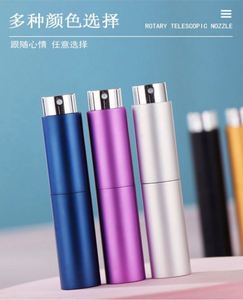 Portable <b>Mini</b> 5ml Glass Perfume Atomizer <b>Bottle</b> Twist Refillable Aluminum Pump Sprayer Custom Logo Facial Cleanser Essential Oil - Product Image 5
