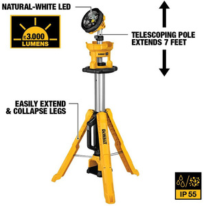 DeWalt DCL079 Work <b>Light</b> 20V LED Adjustable Height And Angle Triangle <b>Light</b> For <b>Workshop</b> Use - Product Image 5