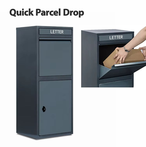 Free Standing Outdoor Mailbox Outdoor Package Modern Delivery Letterbox Custom Metal Parcel <b>Letter</b> <b>Box</b> - Product Image 6