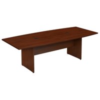 Table de conférence pour 6-8 personnes avec base en bois Bureau de conférence de 8 pieds en forme de bateau pour salles de réunion et de formation
