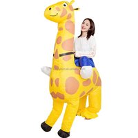 Disfraz inflable de jirafa para adultos y niños, fiestas de baile para niños adultos, programas de TV, carnavales, celebraciones de apertura