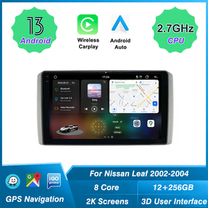 Multimedia de conducción dinámica en tiempo Real 3D para <span class=keywords><strong>Nissan</strong></span> <span class=keywords><strong>Leaf</strong></span> 2009-2017 Carplay navegación GPS REPRODUCTOR DE Radio para coche - Product Image 4