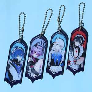 Llavero de acrílico OEM ODM de <span class=keywords><strong>Genshin</strong></span> <span class=keywords><strong>Impact</strong></span> con personajes de anime Flins Wriothesley Neuvillette, hecho en China - Product Image 5