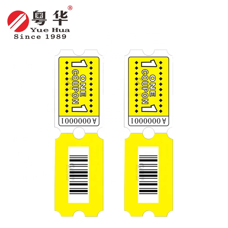 Single Line Arcade Ticket - Printing & Supply Details