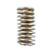 Brosses à rouleaux en spirale à bon prix, brosse en spirale en acier inoxydable à fil intérieur