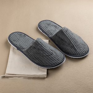 Одноразовые тапочки для спа с закрытым носком, универсальный размер для мужчин и женщин, для использования в отелях, дома, для гостей, белые, нескользящие - Product Image 2