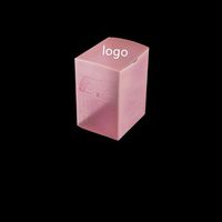 Boîte cosmétique rectangulaire en plastique transparent recyclé PET personnalisée de qualité supérieure, grande capacité, organisateur de maquillage, rouge à lèvres, crème pour les yeux