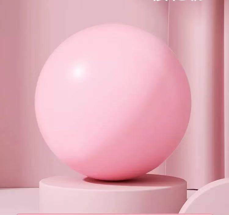 Pilates small ball, rose pink, logo-free [diameter 25cm ± 3cm]