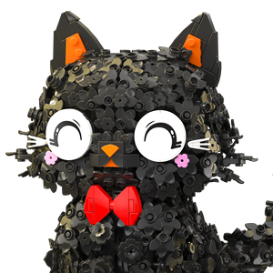 ZHEGAO Puzzle Educacional e Construção Modelo Brinquedo 662036 Black Flower <span class=keywords><strong>Cat</strong></span> <span class=keywords><strong>Building</strong></span> <span class=keywords><strong>Blocks</strong></span> - Product Image 5