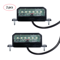 Feux de plaque d'immatriculation de remorque étanche EMARK 6 LED feux arrière 12-24V pour caravanes de camion de bateau