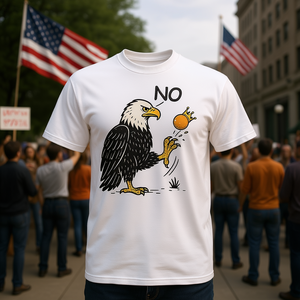 T-shirt rétro politique pour femmes, No Kings In America We The People - Product Image 3