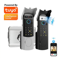 Serrure de porte intelligente WiFi Tuya étanche pour portes extérieures, reconnaissance faciale 3D numérique, empreinte digitale, serrure de jante intelligente pour portail