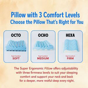 E Z <b>Bed</b> Keram ergonomic <b>pillow</b> features contoured support for the neck and shoulders creating comfortable rest throughout every - Product Image 4