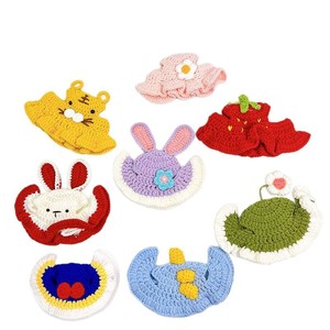 Grosir & keluaran baru topi kostum Cosplay hewan peliharaan Crochet-pakaian sehari-hari, properti Foto & Cosplay untuk kucing & anjing kecil - Product Image 5