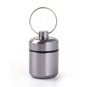 Mini Contenedor Portátil de Aluminio para Llavero, Estuche para Botellas, Caja para Tapones para los Oídos, Protección Auditiva - Product Image 4