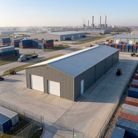 Magazzino con Struttura in Acciaio, Officina Prefabbricata con Telaio Metallico, Grande Edificio in Acciaio Pre-ingegnerizzato a Campata Libera
