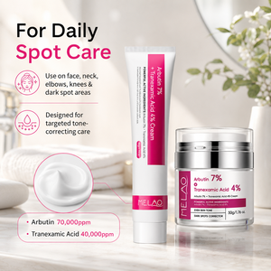 Productos Naturales <span class=keywords><strong>para</strong></span> el Cuidado de <span class=keywords><strong>la</strong></span> Piel a Base de Hierbas, Niacinamida Blanqueadora, Crema Facial Iluminadora con Arbutina 7.0 + Txa, Marca Privada, Crema con Alfa Arbutina - Product Image 4