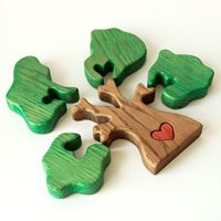 Pohon Keluarga Kayu Dekoratif, Hadiah Kenang-kenangan Keluarga, Puzzle Pohon Keluarga Kayu yang Dapat Disesuaikan, Mainan Edukatif untuk Anak-anak, Hiasan Rumah