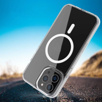 Coque transparente en PC nouvellement rigide 2025 pour iPhone 17 ,17promax, aimant le plus puissant, protection antichoc de qualité militaire, non jaunissant