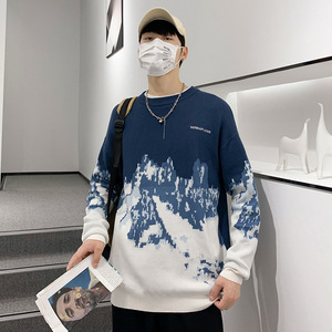 Pull Jacquard pour Homme avec Col Manches Longues à la Mode Décontracté Vêtements d'Hiver Nouveaux Produits en Vente <span class=keywords><strong>Logo</strong></span> Avant Position - Product Image 4
