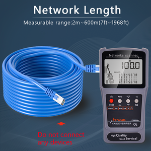 I-pook PK655C + Probador POE multifuncional Longitud del cable Multímetro Pantalla LCD Herramienta de prueba de cable de red profesional - Product Image 3