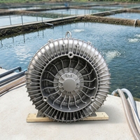 Penjualan Terlaris 5.4 HP 4/4.6kW Blower Regeneratif Tekanan Tinggi Ring Air Blower untuk Sistem Aerasi Tambak Ikan Akuakultur