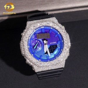 Phụ kiện đồng hồ mạ đá Moissanite VVS, kiểu Hip Hop, viền GA2100, bạc 925, đã qua kiểm định kim cương - Product Image 2