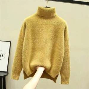 Pull en chenille épais pour femme, col montant, hiver, vente en gros K105 - Product Image 6