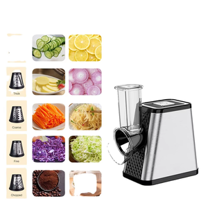 5 <span class=keywords><strong>in</strong></span> 1 macchina per insalata elettrica rotonda a spirale formaggio grattugia cibo affettatrice vegetariana Dicer rotativo <span class=keywords><strong>in</strong></span> acciaio inossidabile taglierina trinciatrice per verdure - Product Image 2
