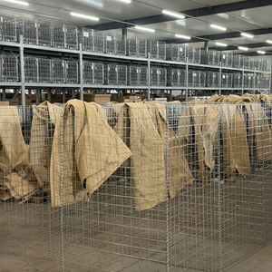 Vente directe usine – <span class=keywords><strong>Gabion</strong></span> soudé galvanisé rempli de terre pour barrière défensive / bastion de défense pour stand de tir - Product Image 3