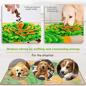 Alfombra Interactiva para Perros, Alfombra de Alimentación Lenta para Cachorros, Alfombra para Premios para Perros, Alivia el Estrés, Estimula la Búsqueda Natural de Alimentos - Product Image 4