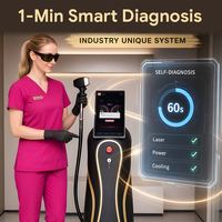 Nouvelle machine d'épilation au laser à diode 1200W 755/808/830/940/1064nm pour tous types de peau, système d'auto-test, utilisation commerciale