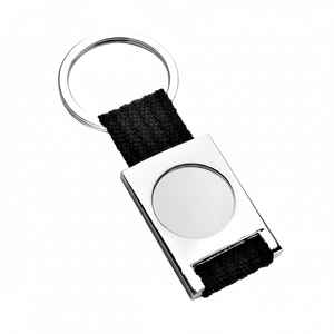Portachiavi in Nylon Nero Cavo da 25 mm, Elegante Apribottiglie in Metallo e Pelle, Acciaio Inossidabile, Senza Scatola - Product Image 2