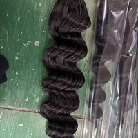 Extension de cheveux humains Remy européen de 18 pouces, un donneur, vague naturelle, pour fixation micro-anneaux à double trame machine, JInhan E200