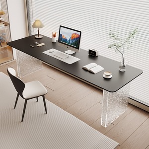 <span class=keywords><strong>Escritorio</strong></span> de sofá de viento silencioso <span class=keywords><strong>blanco</strong></span>, mesa de ordenador pública doble larga con cómodos asientos detrás para el hogar o la oficina - Product Image 4