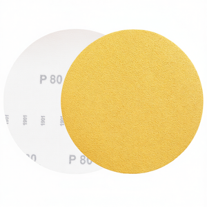Sanding <b>Disc</b> Velcro Gold P80 150mm For Wood <b>Metal</b> Grinding - Product Image 2
