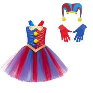 Haute qualité chaude pâques fête des enfants <span class=keywords><strong>Halloween</strong></span> numéro magique cirque <span class=keywords><strong>Clown</strong></span> <span class=keywords><strong>Costume</strong></span> pour <span class=keywords><strong>Halloween</strong></span> filles école centre commercial Cos <span class=keywords><strong>Costume</strong></span> - Product Image 5