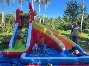 Baby Moonwalke Bouncer House <b>Inflatable</b> Jumper Castle for <b>Water</b> <b>Slide</b> 93003 Kid House With Ball Pit Baby Moonwalke - Product Image 6