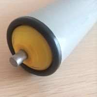Rouleau de convoyeur en plastique à arbre hexagonal de 50 mm de diamètre avec cadre de rouleau en acier zingué