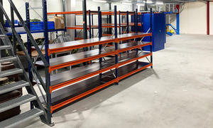 מערכת מדפים בינונית לתלייה ארוכה, מתכווננת, ליחידות אחסון תעשייתיות, מדפי אחסון למחסן - Product Image 6