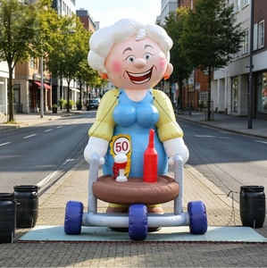 <span class=keywords><strong>Ballon</strong></span> publicitaire géant gonflable de 3 m Sarah Rollator Holland pour carnaval et célébrations publiques - Product Image 1