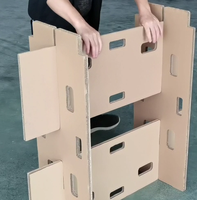 Table ondulé en papier écologique, meuble pliable en carton, bricolage, offre spéciale