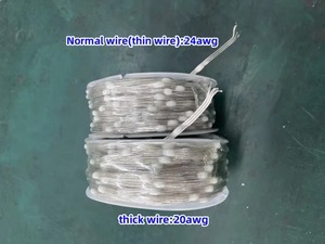 Stringa di Luci LED Pixel Indirizzabili WS2811 RGB IC, 50 LED, Passo 50mm/100mm, DC12V, in Plastica, IP67, con Cavo Verde per Giardino - Product Image 6