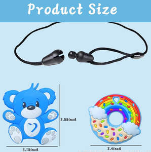 Jouet de dentition en forme de dents de requin, sans avis négatifs, transfrontalier, <span class=keywords><strong>pour</strong></span> pendentif en silicone, <span class=keywords><strong>collier</strong></span> à mâcher adapté aux enfants autistes - Product Image 2