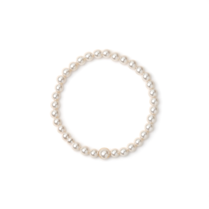 E295-B160-0261G Women's Cute Faux Pearl <b>Beaded</b> <b>Bracelets</b> & Bangles Gold Plated Stainless Steel Everyday Wear - Product Image 2
