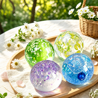 Bola Squishy Natal Warna-warni Santa Snowman Mainan Gel Transparan untuk Meredakan Stres Mainan Fidget Kotak Kejutan Hadiah Pesta