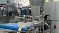 Nouvelle machine compacte automatique en acier inoxydable Huajuan pour boulangeries et restaurants – Ligne de traitement de farine et de légumes haute capacité
